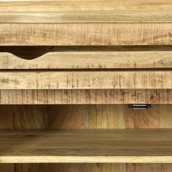 Shabby Design Schuhschrank mit 2 Klappen - Suennas