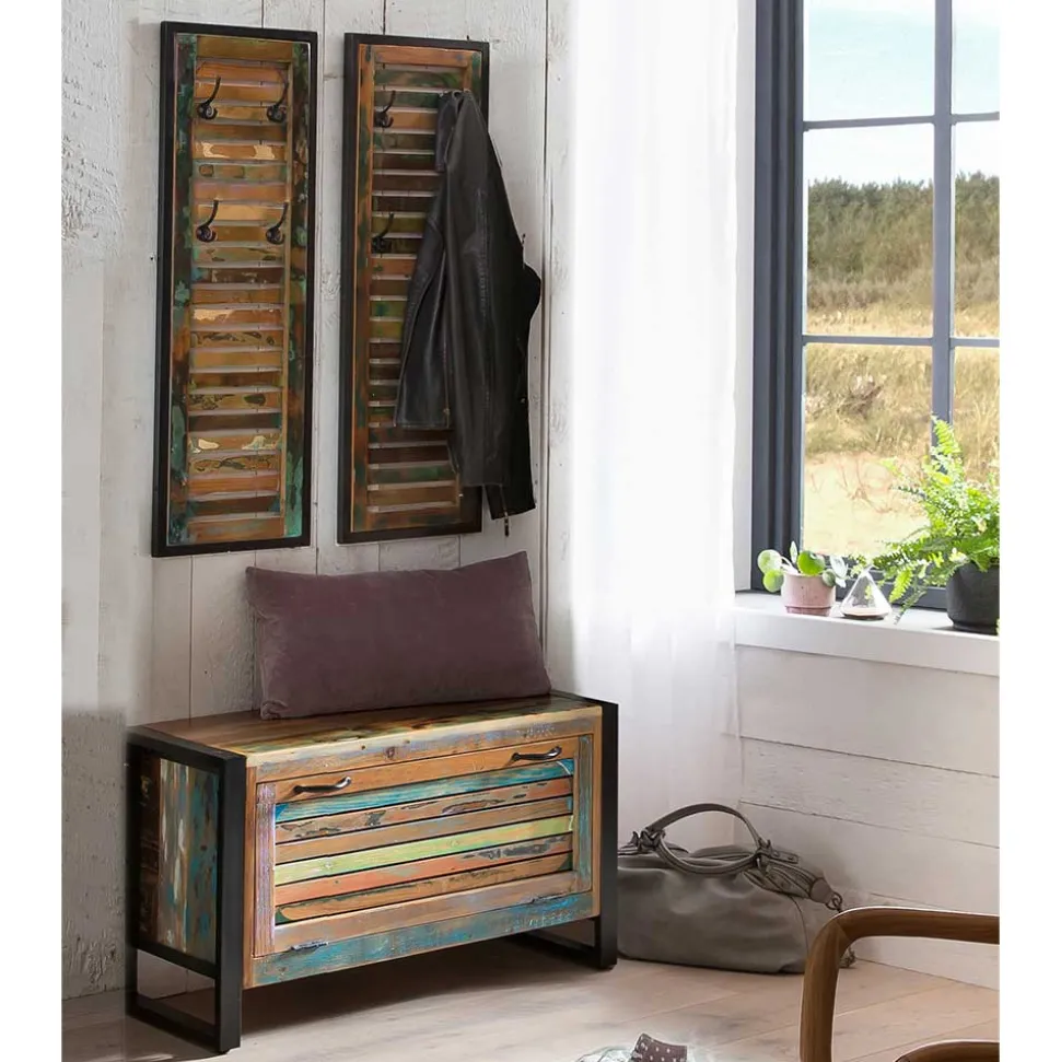 Shabby Garderoben Paneele & Bank - Vosbadus (dreiteilig)