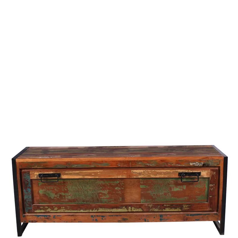 Shabby Garderobenmöbel aus Massivholz - Ensley (sechsteilig)