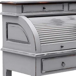 Shabby Sekretär Islando in Grau und Dunkelbraun