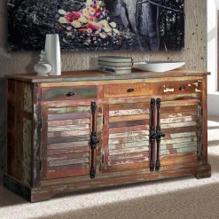 Shabby Style Sideboard aus Altholz - Manna