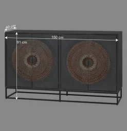 Sideboard - dekorativ mit Mandalas - Mesusco