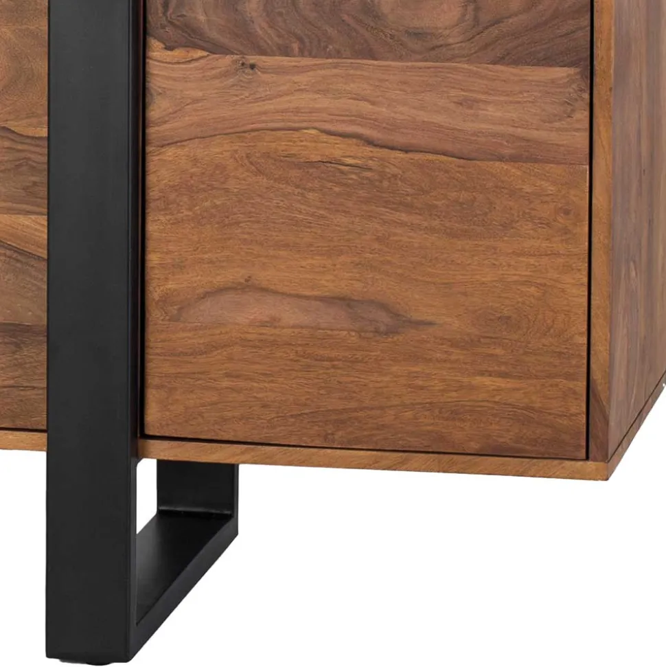 Sideboard aus Palisanderholz und Metall - Uniaka