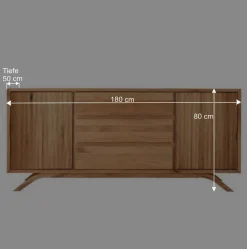 Sideboard aus Wildeiche Massivholz - Fredellia