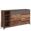 Sideboard in Altholz Optik & Anthrazit - Bosco