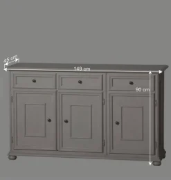 Sideboard in Antikweiß - Vicina