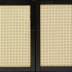 Sideboard in Dunkelbraun mit Wiener Geflecht - Santiana