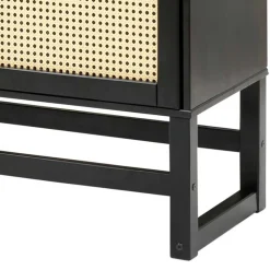 Sideboard in Dunkelbraun mit Wiener Geflecht - Santiana