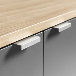 Sideboard in Eiche Hell NB & Dunkelgrau - Dranico