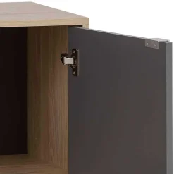 Sideboard in Eiche Hell NB & Dunkelgrau - Dranico