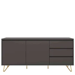 Sideboard in Grau & Gold - Tajibo
