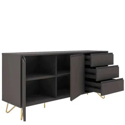 Sideboard in Grau & Gold - Tajibo