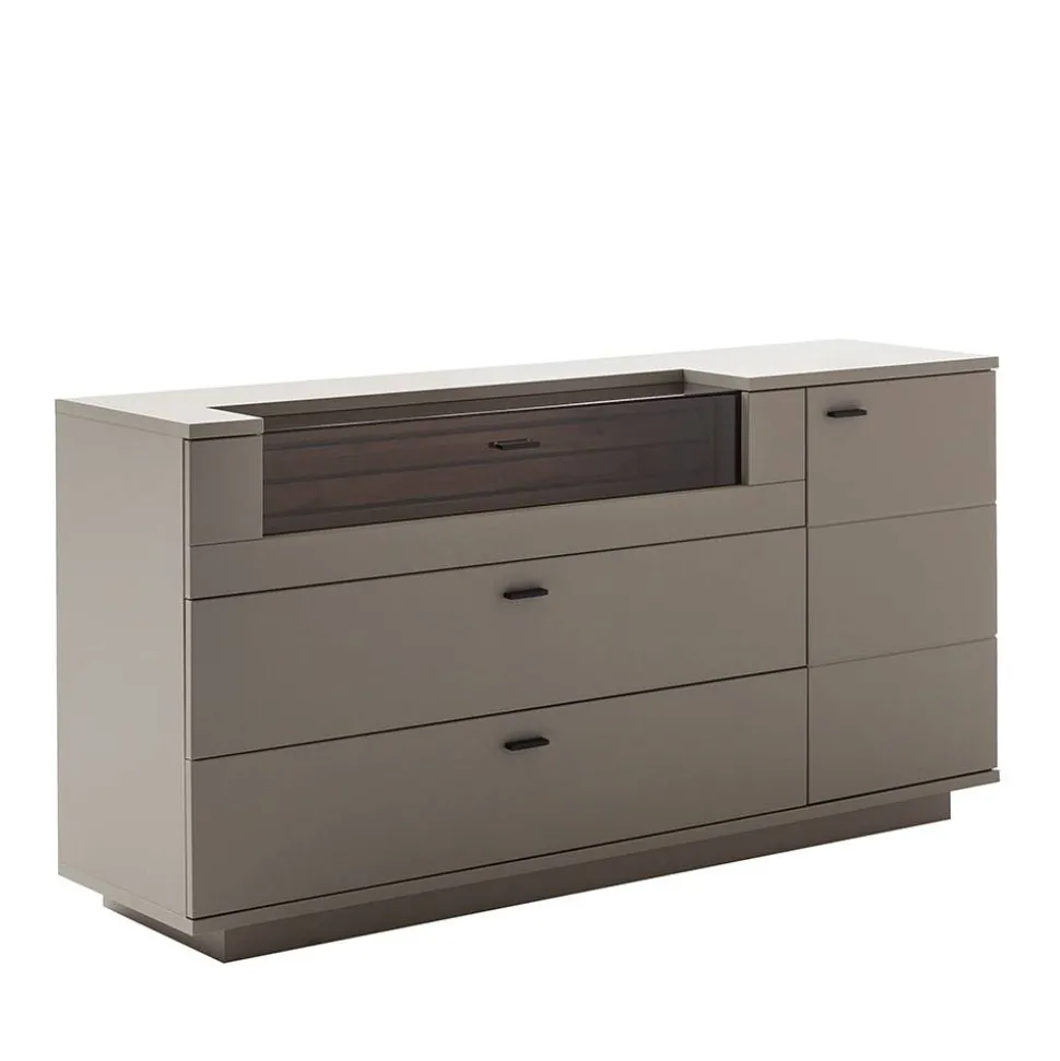 Sideboard in Grau mit Wildeiche - Teorina