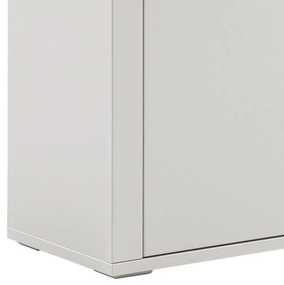 Sideboard in Lichtgrau mit Wildeiche - Ballina