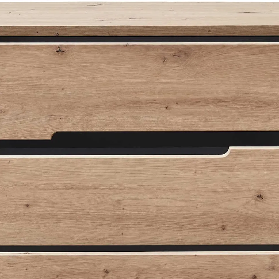 Sideboard in Wildeiche & Dunkelgrau - Kuetra