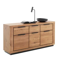 Sideboard in Wildeiche mit Schwarz - Vlacoma