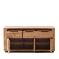 Sideboard in Wildeiche mit Schwarz - Vlacoma