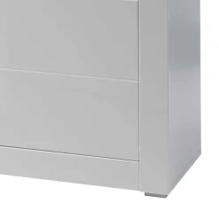 Sideboard mit 3 gedämpften Türen Mextra in Weiß Hochglanz