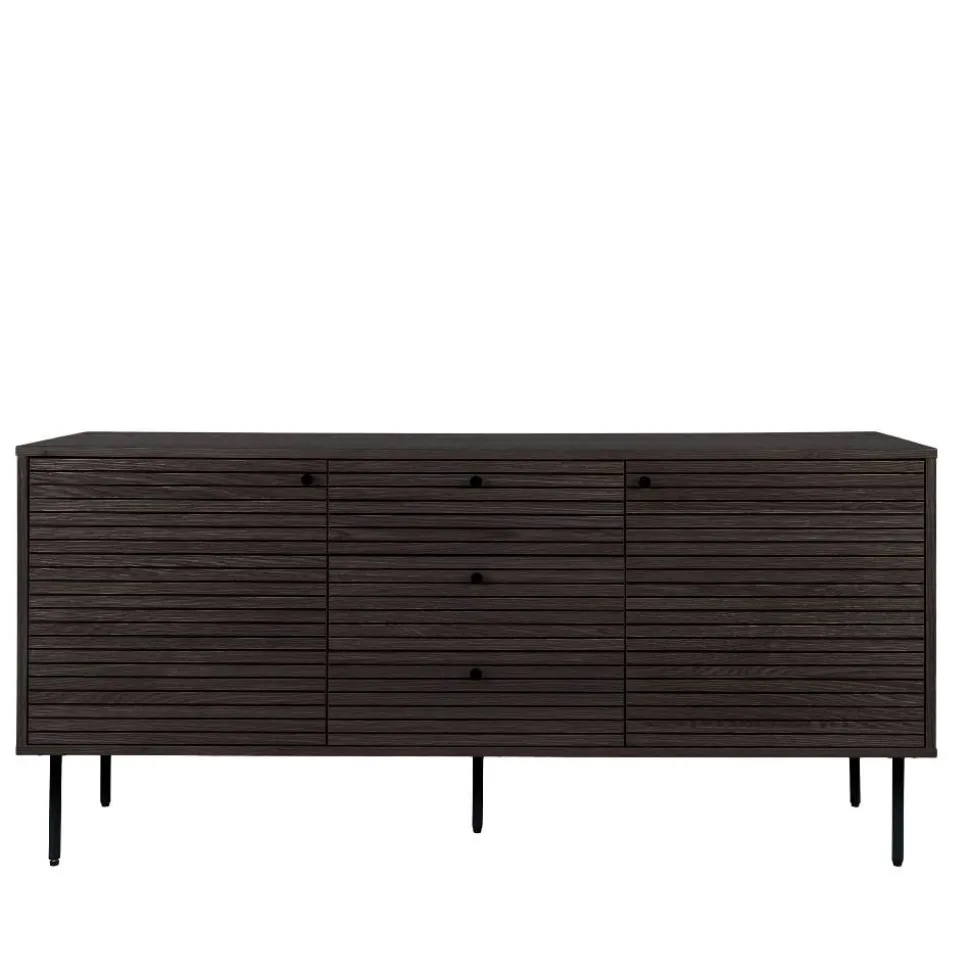 Sideboard mit dunklem Furnier in Braun - Wega