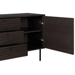 Sideboard mit dunklem Furnier in Braun - Wega