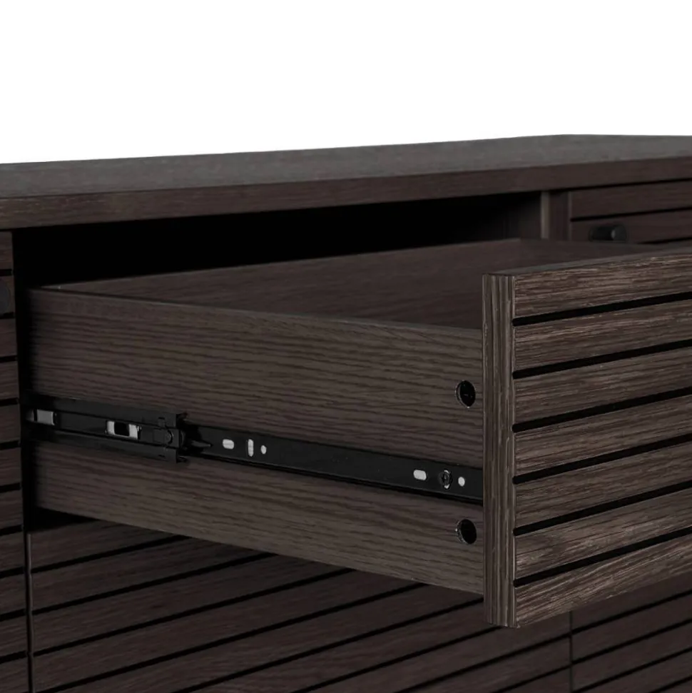 Sideboard mit dunklem Furnier in Braun - Wega