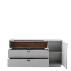 Sideboard mit Glas Klappe & Tür - Apulco