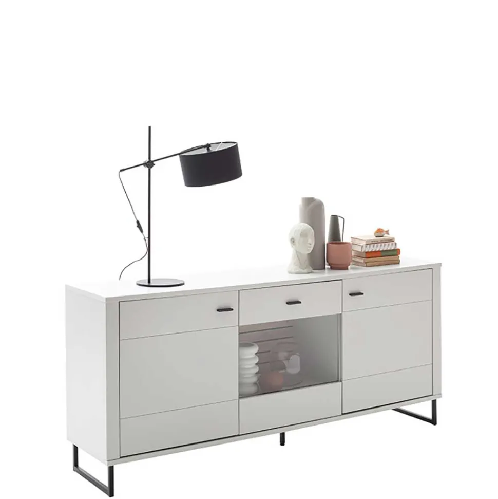Sideboard mit Glaseinsatz modern - Varzino
