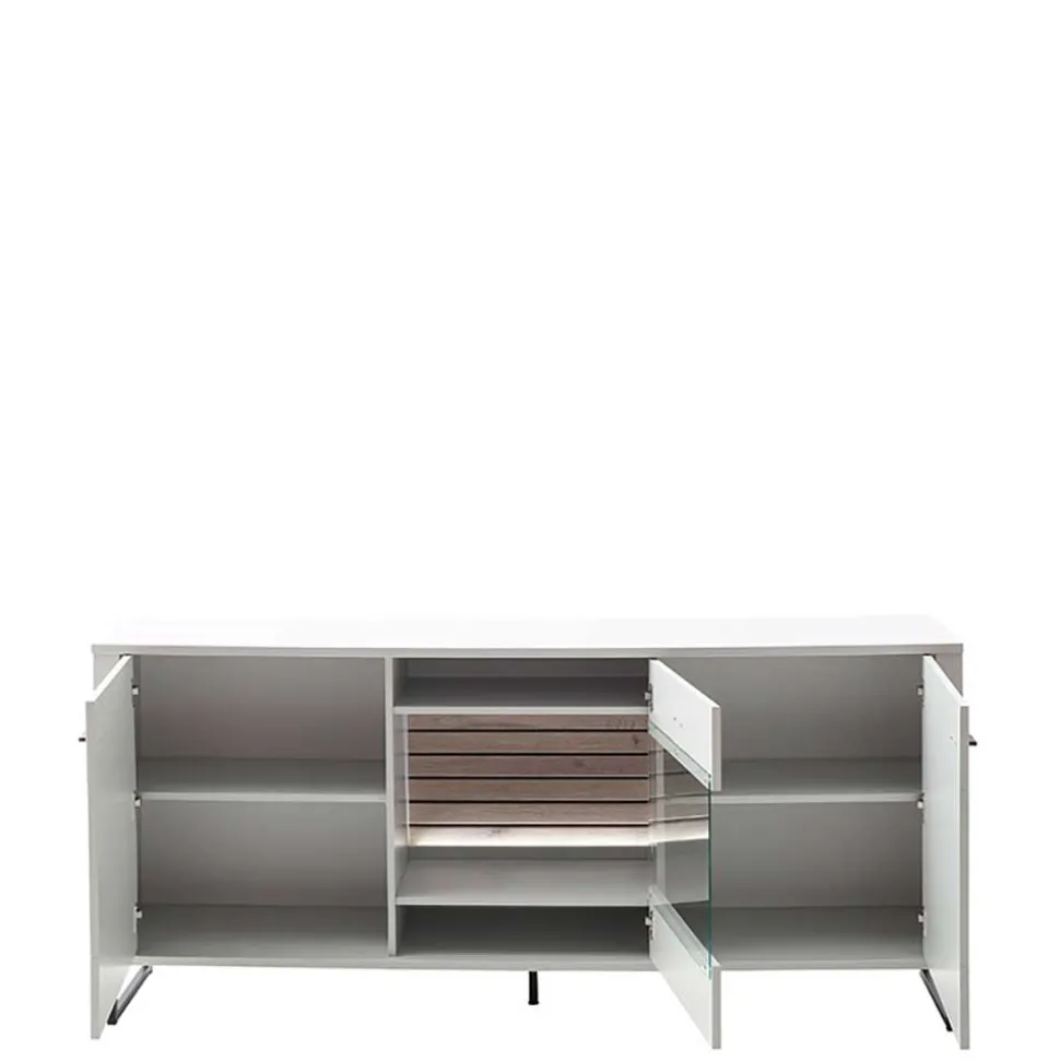 Sideboard mit Glaseinsatz modern - Varzino