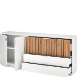 Sideboard mit Sockel in Weiß - Miloris