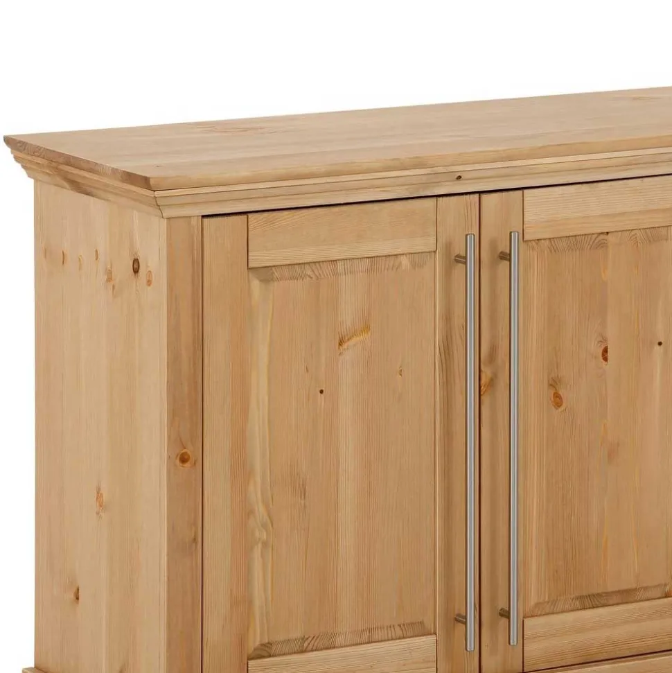 Sideboard mit vier Türen aus Kiefer massiv - Noellisa