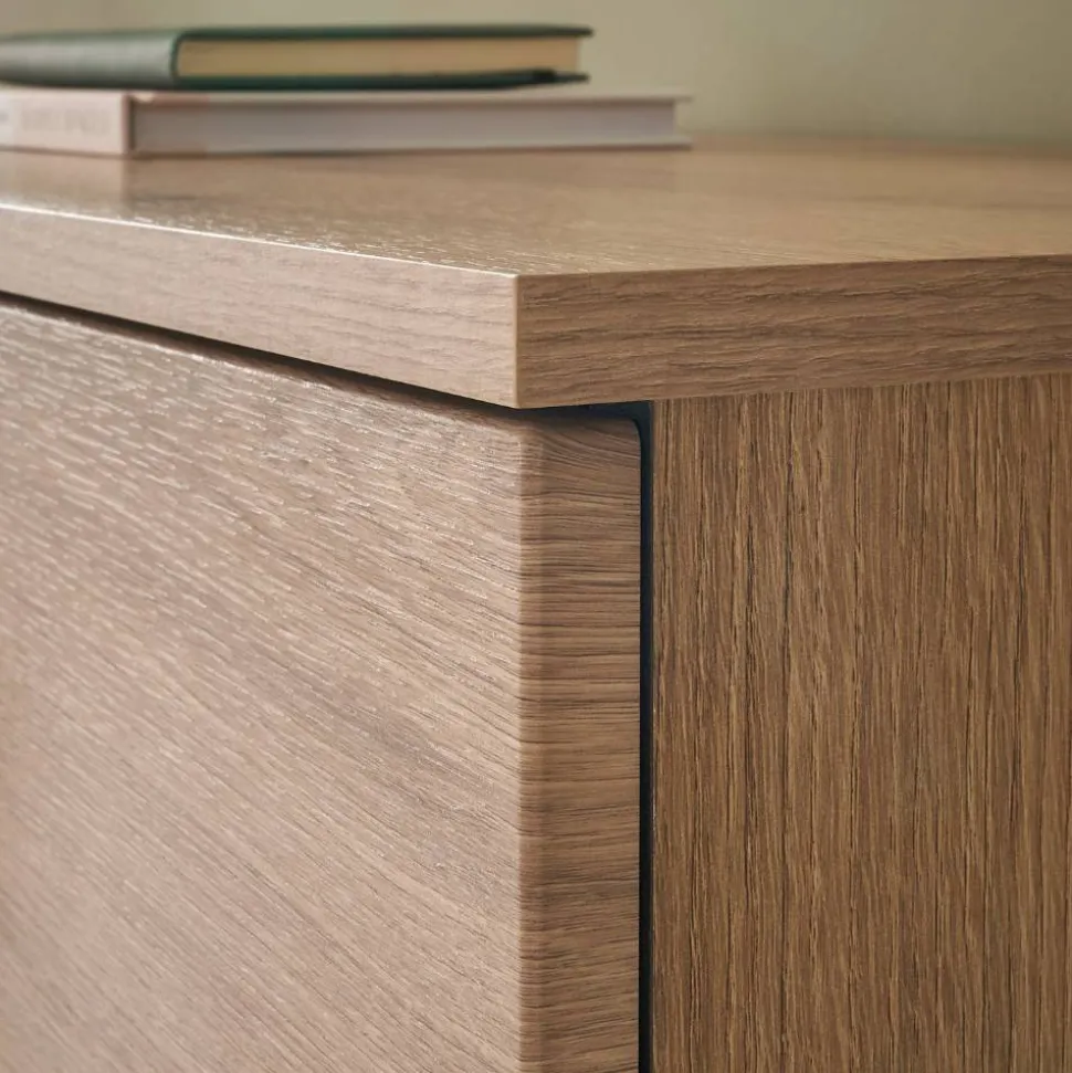 Sideboard Vitrine in Eiche Dekor - Brocus