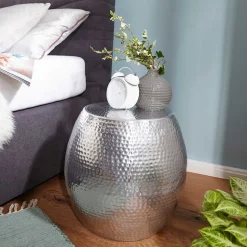 Silberner Beitisch aus Aluminium - Moyico