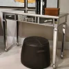 Silberner Schreibtisch mit Verspiegelung - Adda