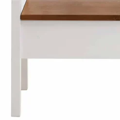 Sitzbank Barlad in Weiß Bernsteinfarben