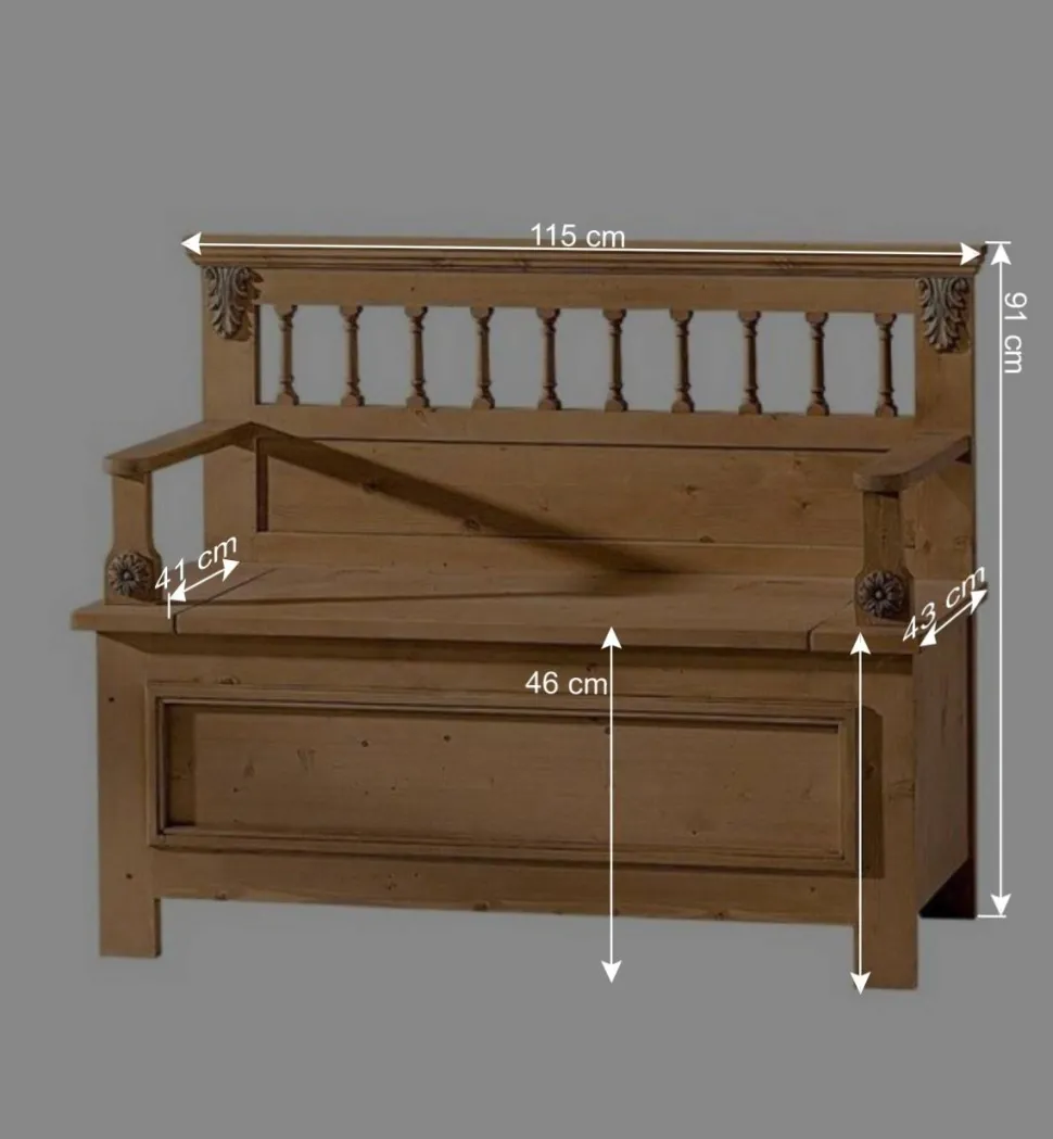 Sitzbank Melessa mit Stauraum