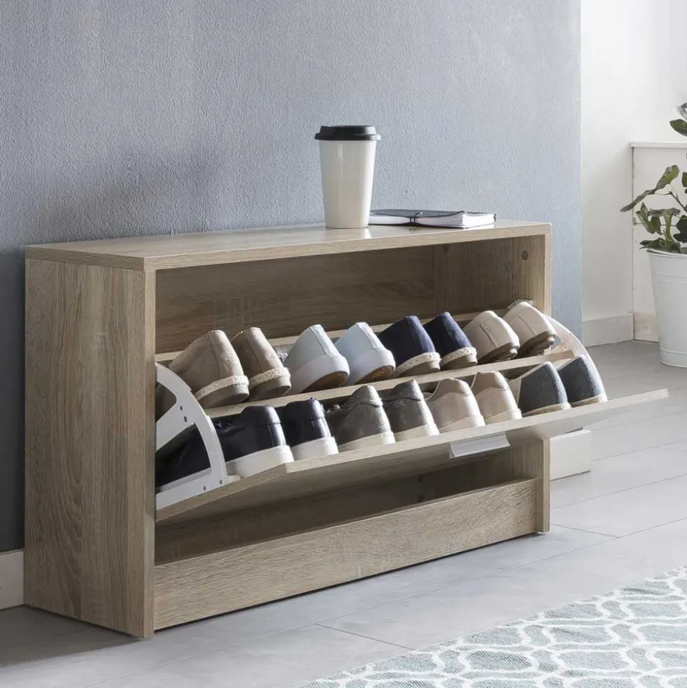 Sitzbank mit Schuhaufbewahrung Joker in Sonoma Eiche Dekor