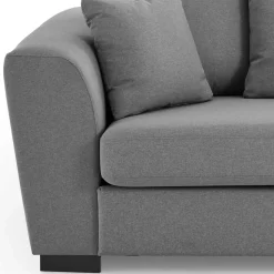 2-Sitzer Couch in Grau Webstoff - Krista