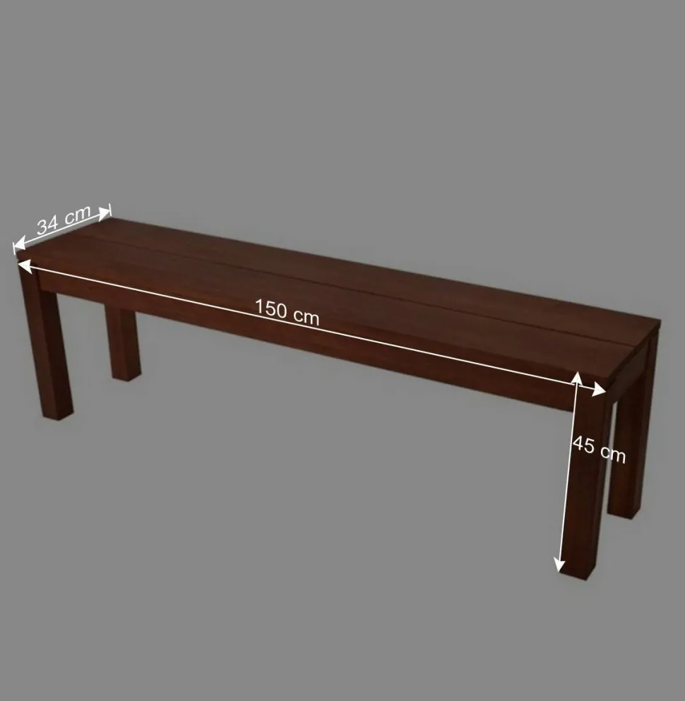 3-Sitzer Gartenbank Tamyno aus Holz geölt