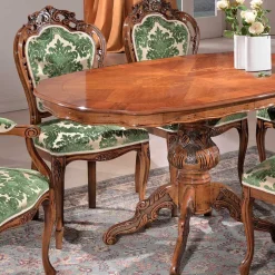 Sitzgruppe im Barockstil Magari mit 5 Polsterstühlen (sechsteilig)