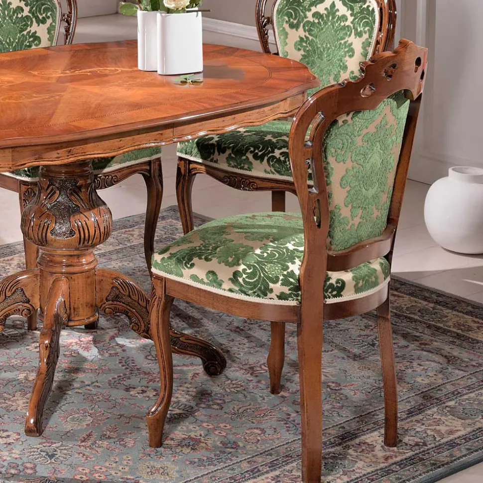 Sitzgruppe im Barockstil Magari mit 5 Polsterstühlen (sechsteilig)