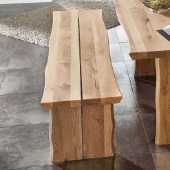 Sitzgruppe Sympatia aus Wildeiche Massivholz (sechsteilig)