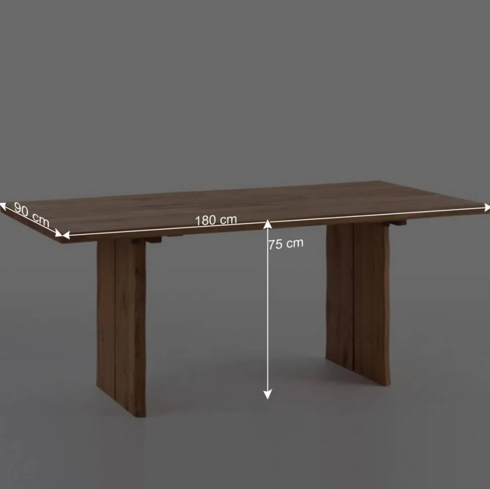 Sitzgruppe Sympatia aus Wildeiche Massivholz (sechsteilig)