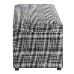 Sitztruhe mit Hahnentritt Muster - Jantonia