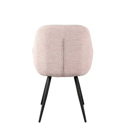 Skandi Armlehnenstuhl in Beigegrau Boucle - Olina (2er Set)