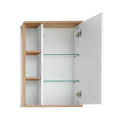 Skandi Badmöbel Set in Weiß - Timur (dreiteilig)