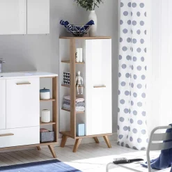 Skandi Bad-Midischrank in Weiß - Timur