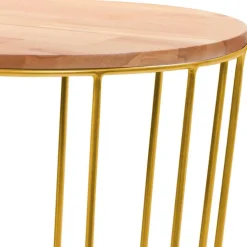 Skandi Beistelltisch mit runder Tischplatte - Petropa