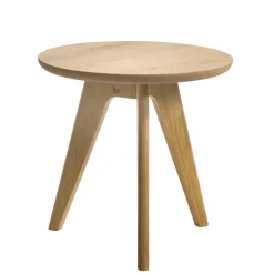 Skandi Bett in Grau mit Eiche Bianco - Potosia