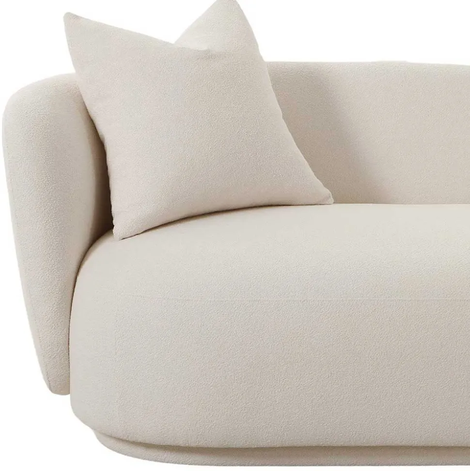 Skandi Design Couch in Cremeweiß - Premuda