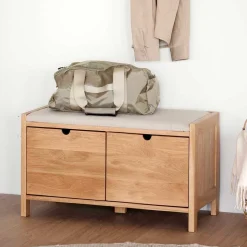 Skandi Dielenbank mit zwei Schubladen - Pastranac